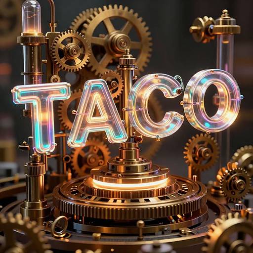 Photograph of glowing, neon 