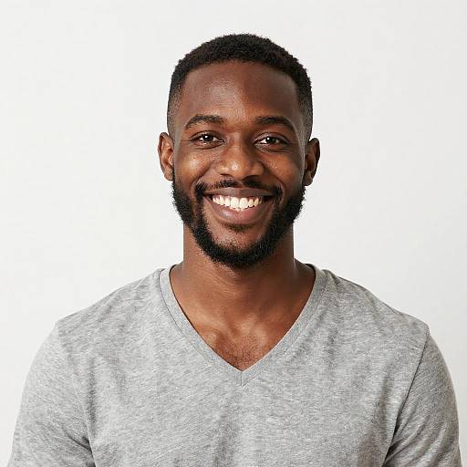 Portrait of a Smiling Young Black Man