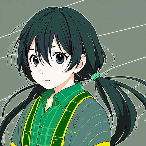 Illustration of Asahina hiyori, kagerou project in the style of Kibisake