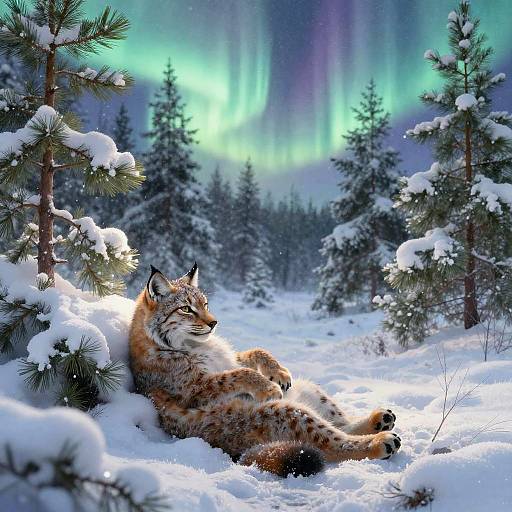 Wistful Lynx Storyteller in Aurora