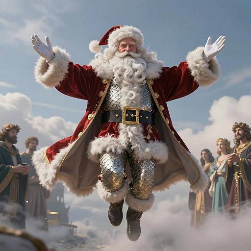 Divine Santa: A Lifelike Portrait