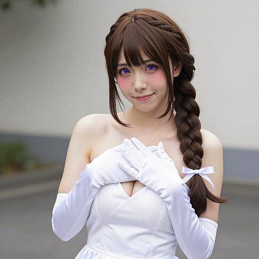 Mamako Oosuki Elegant Outdoor Portrait Showcase