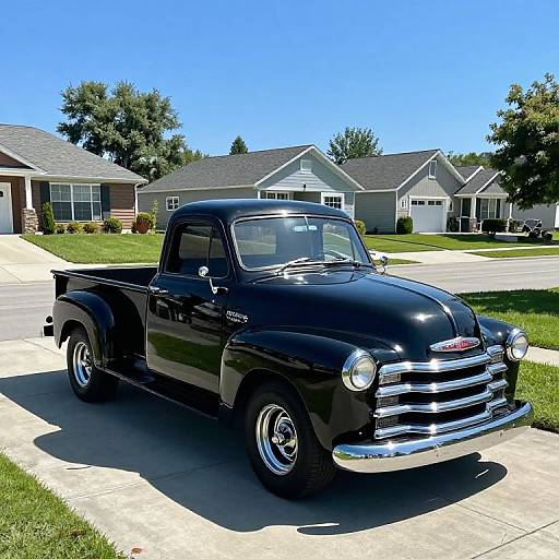 1951 Black Chevrolet Pickup in Suburb