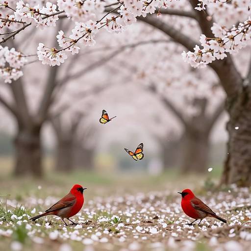 Spring Serenity with Cherry Blossoms
