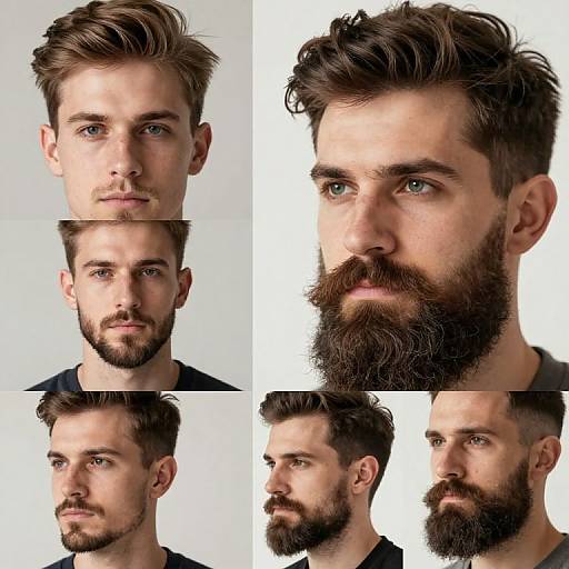Modern and Classic Beard Styles Showcase