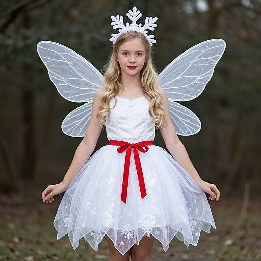 Enchanting Snowflake Fairy Costume