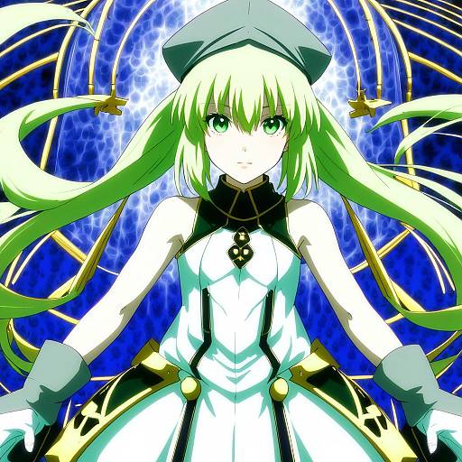 Illustration of Artoria caster (first ascension) (fate), fate/grand order in the style of Umanosuke