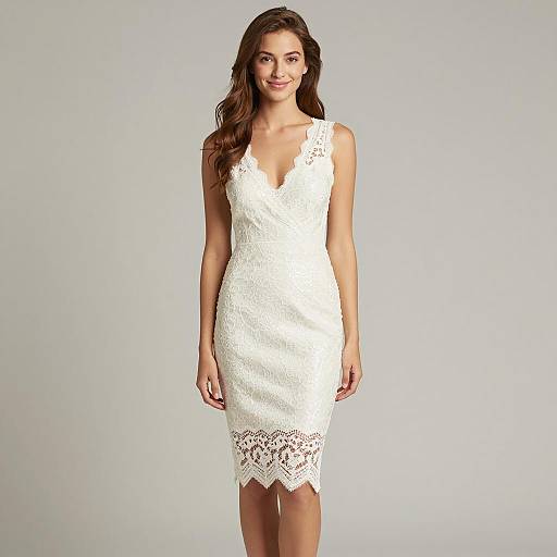 Elegant Young Woman in Glitter Dress