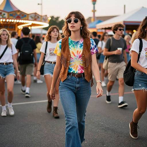 70s Street Photographer at Amusement Park