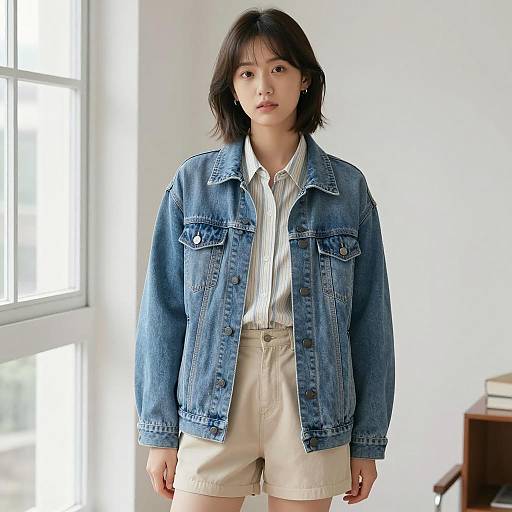 Modern Fashion Portrait of Young Woman