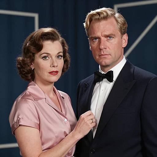 Mid-20th Century Couple Formal Portrait