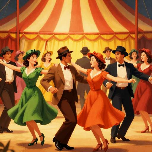 1940s Circus Dance Party Poster