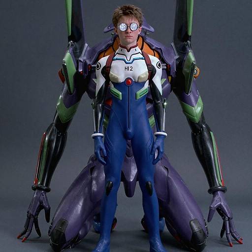 Sad Mecha Pilot in Epic Lighting