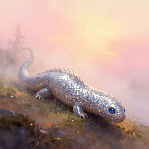 Glimmerwurm in Mystic Foggy Hills