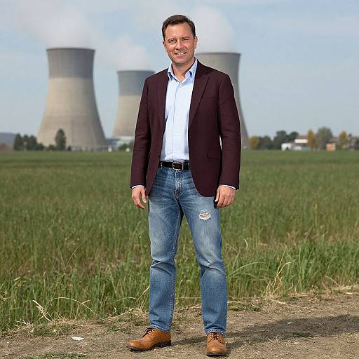 Stylish Man in Vintage Outdoor Portrait