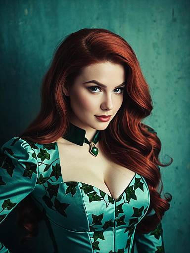 Cinematic Vintage Poison Ivy Cosplay Editorial