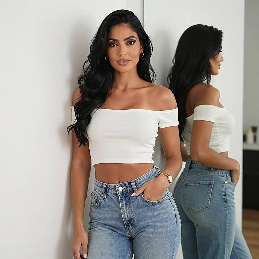 Confident Woman in Casual Chic Outfit