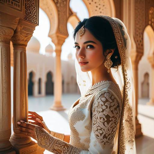 Radiant Middle Eastern Bride on Wedding Day