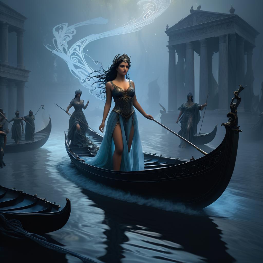 Nymph Callista Crossing the River Styx