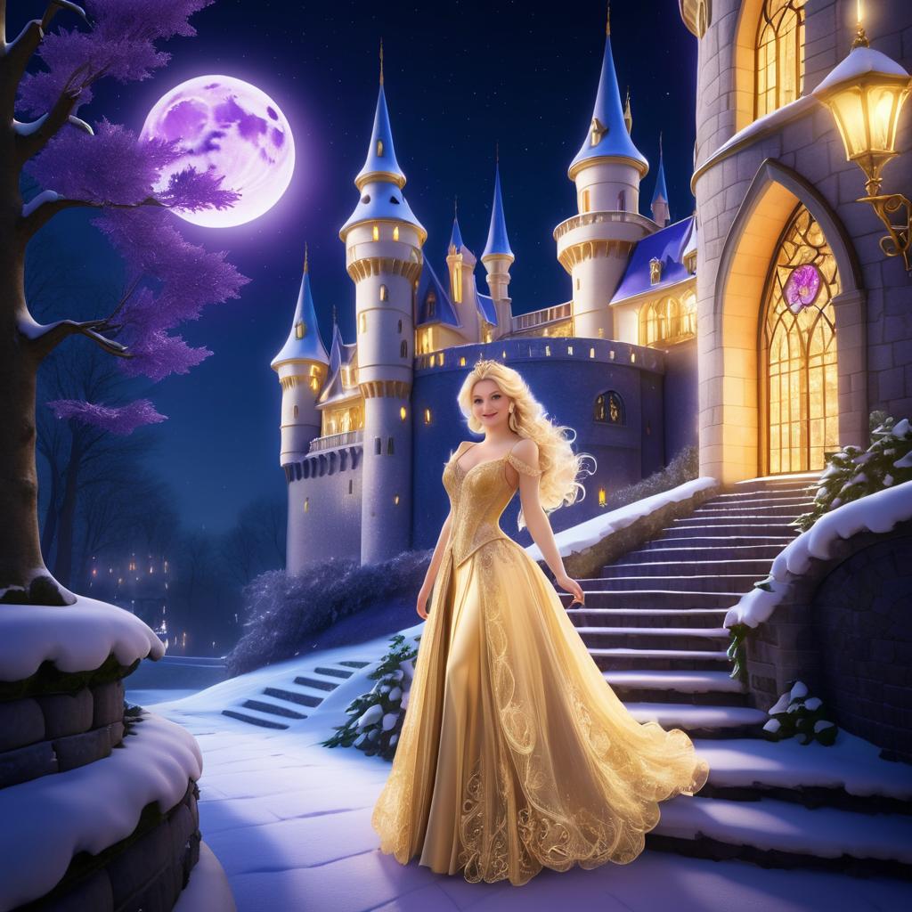 Enchanting Countess in Fairy-Tale Castle