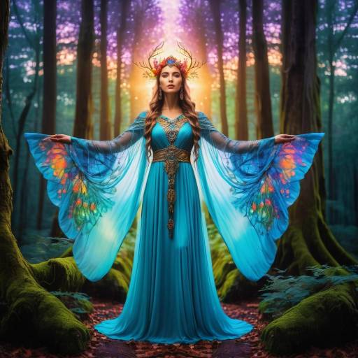 Ethereal Goddess in Enchanted Forest Ethereal Goddess in Enchanted Forest
