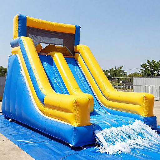Inflatable Wipe Out Water Slide