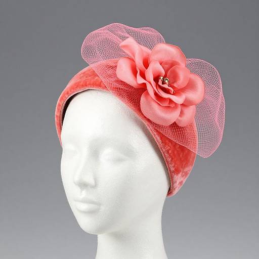 1980s Caroline Morris Velvet Headband Hat