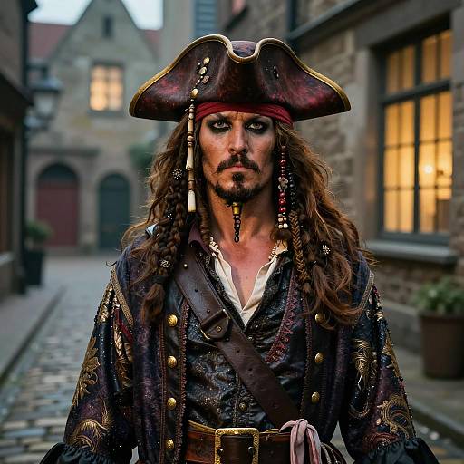 Photorealistic Captain Hook Costume Design