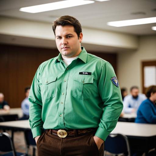 Man in Plus Size TSA Costume