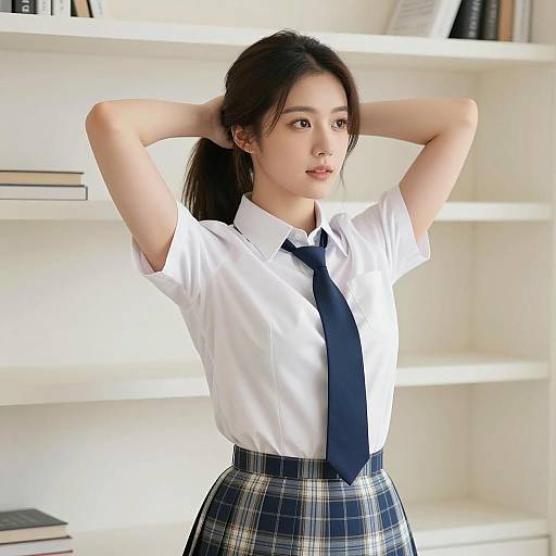 Portrait of an Asian Woman in Casual Attire