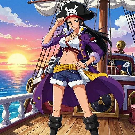 One Piece Female Pirate Captain Anime