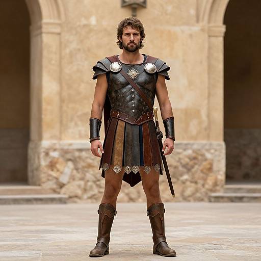 Gladiator Man in Armor