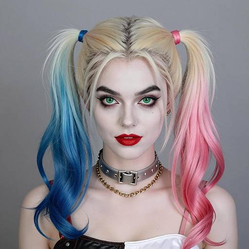 Photorealistic Harley Quinn Cosplay Portrait