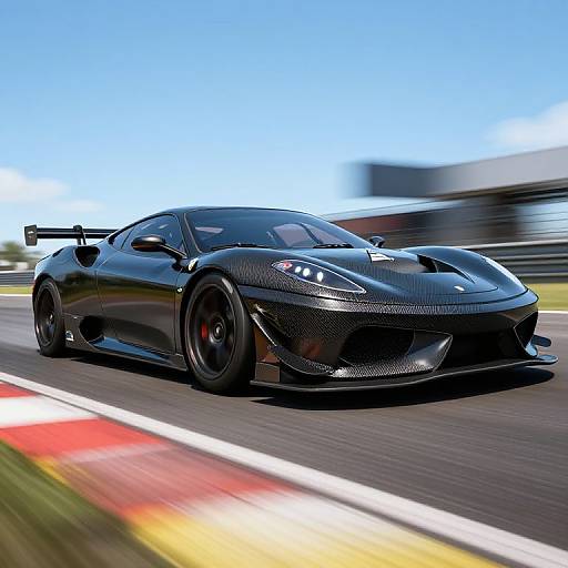 Photorealistic Ferrari F430 Racing Speed