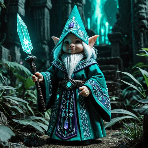 Female Gnome Loremaster in Arcane Robes