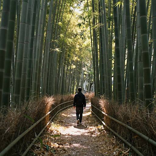 Peaceful Walk in Shintani Bamboo Forest