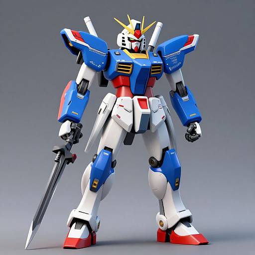 3D Japanese Gundam Epyon Portrait