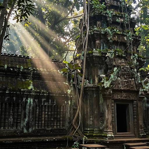 Ancient Jungle Temple Ruins