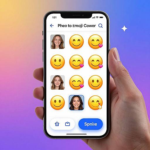 Photo to Emoji Converter App Concept