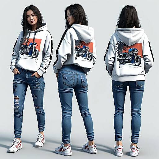 Ultra Detailed Casual Style Girl