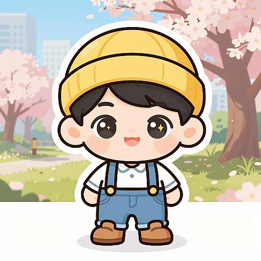 Chibi Kawaii Baby Boy Sticker