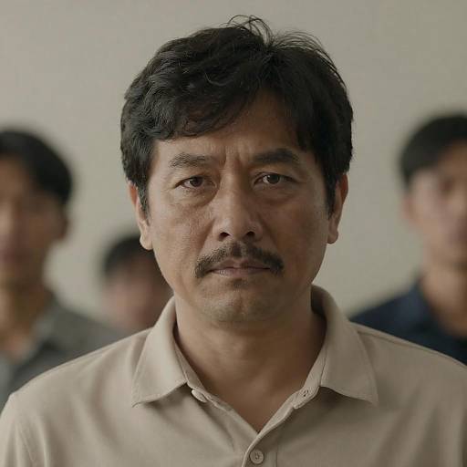 Middle-aged Man with Serious Expression