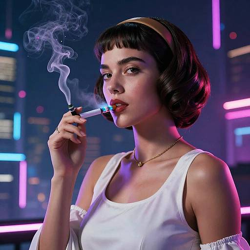 Cyberpunk Princess Leia Portrait