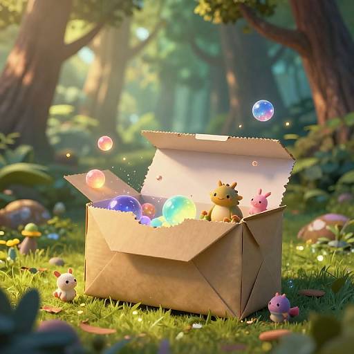 Enchanted Parcel Revealing Magical Wonders