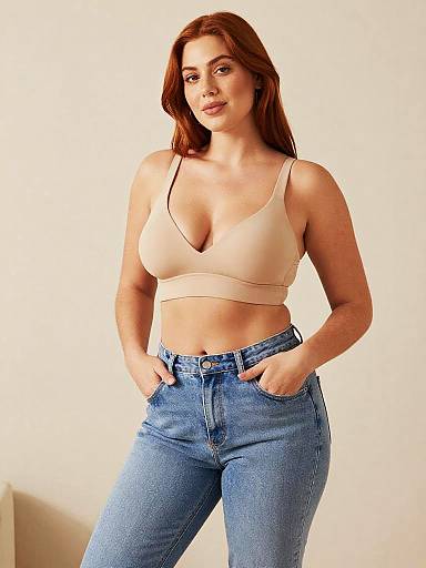 Casual Fashion Portrait of Redhead Woman