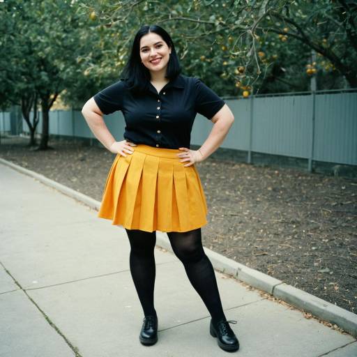 Stylish Plus-Size Coraline Inspired Look