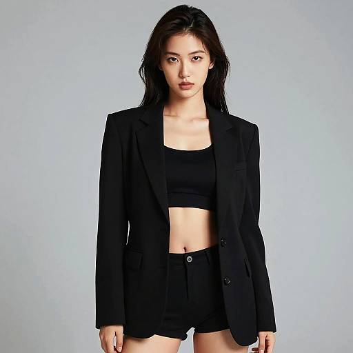 Edgy Modern Woman in Tailored Blazer