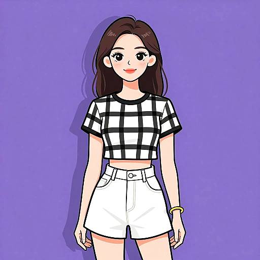 Stylish Woman in Casual Chic Outfit