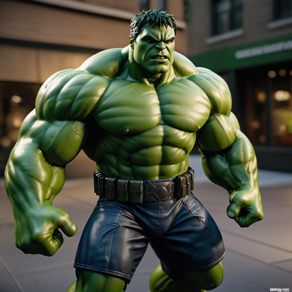 Photorealistic Hulk Captured on Sony Camera