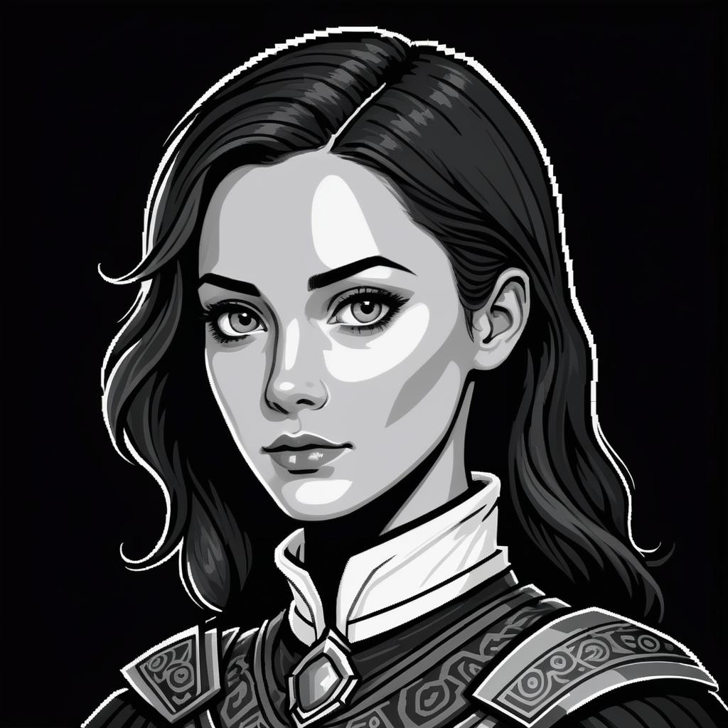 Ghostly NPC Portrait in Dark Fantasy Style